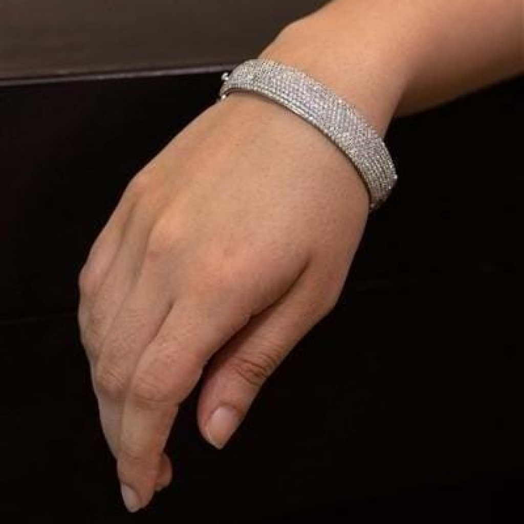 Broad Diamond Bracelet