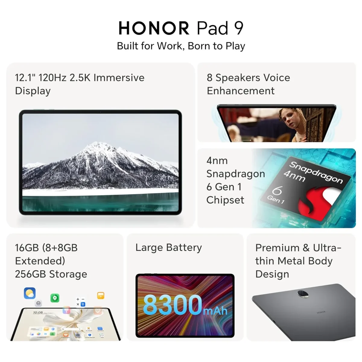 Honor Pad 9 Specifications