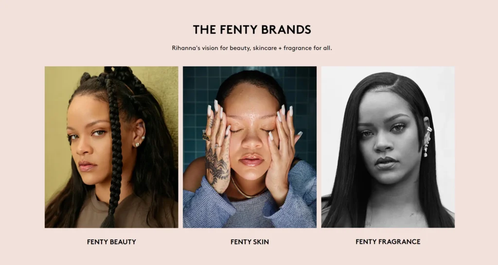 The Fenty Beauty Brands in India