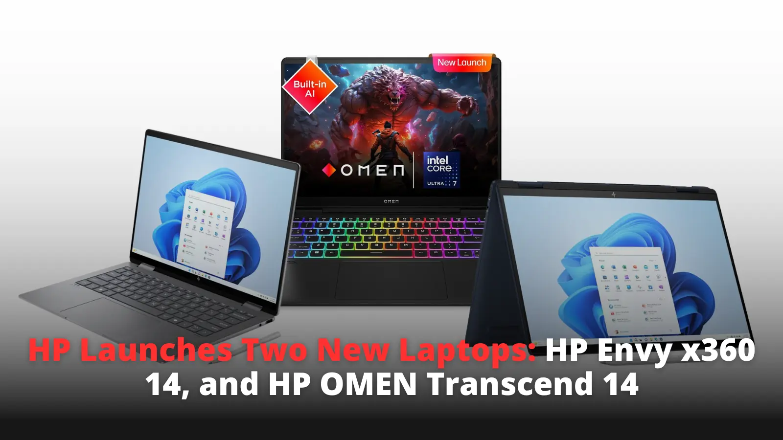 HP Envy x360 14 and HP OMEN Transcend 14