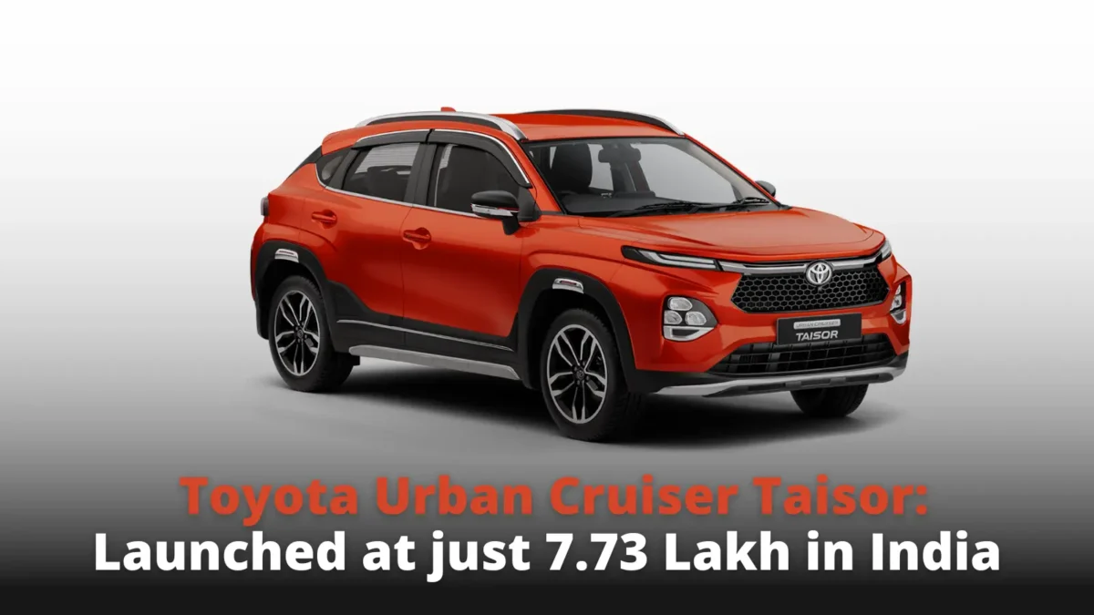 Toyota Urban Cruiser Taisor SUV