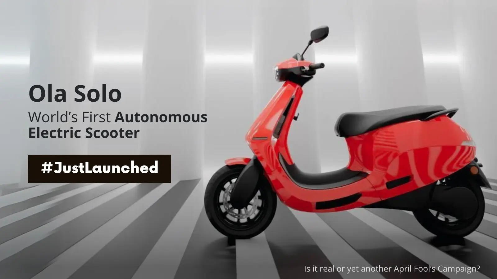 Ola Electric's Autonomous Electric Scooter: Ola Solo